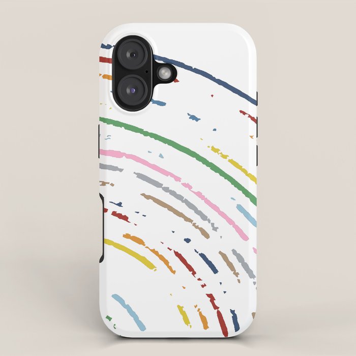 Rainbow Part Disc iPhone Case Gallery Image 1