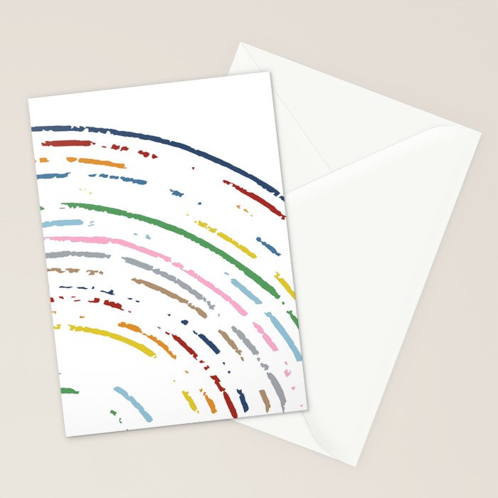 Rainbow Part Disc Stationery Card Gallery Image 2