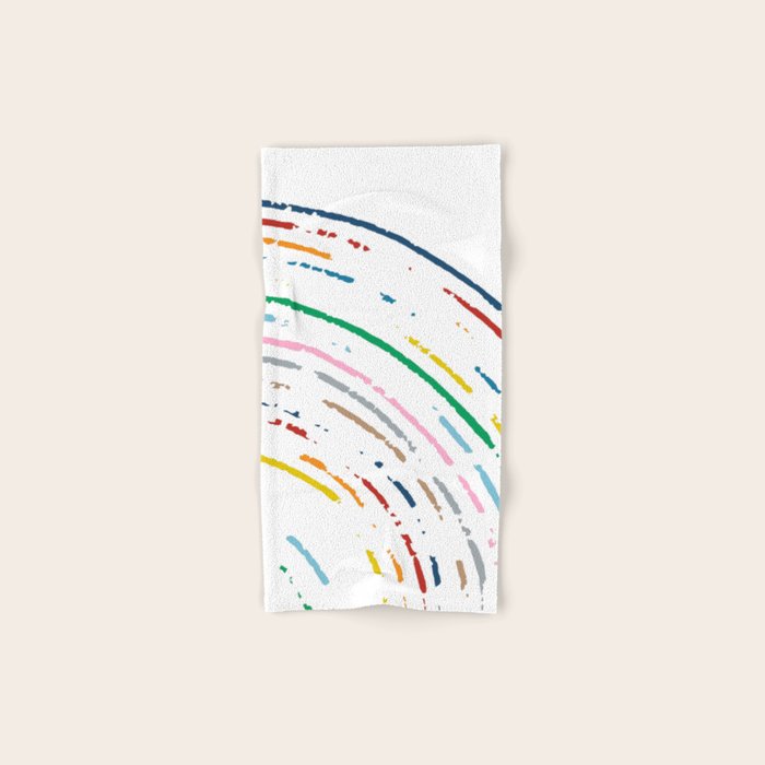 Rainbow Part Disc Bath Towel Gallery Image 1