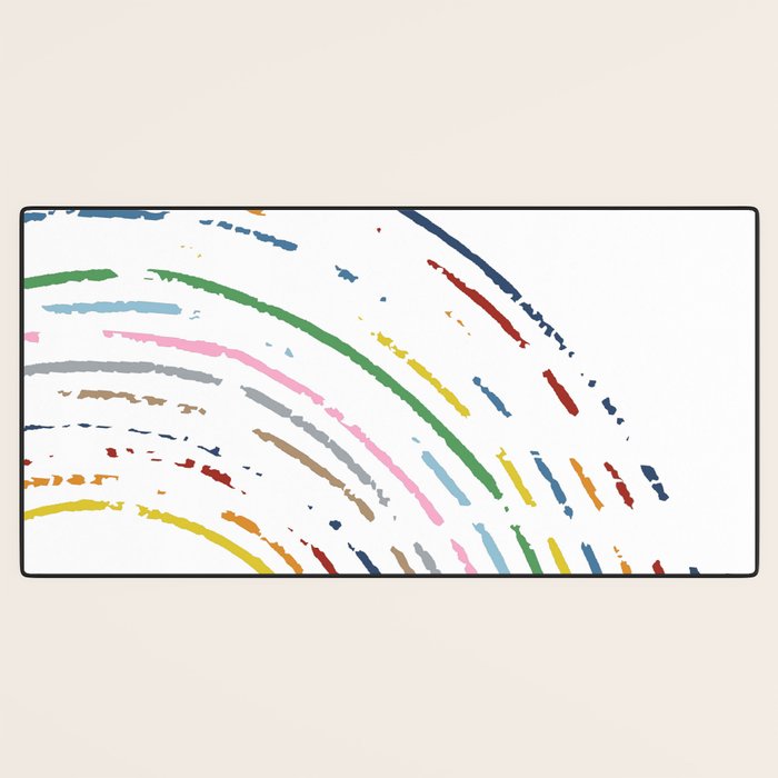 Rainbow Part Disc Desk Mat Gallery Image 3