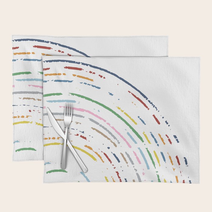 Rainbow Part Disc Placemat Gallery Image 1