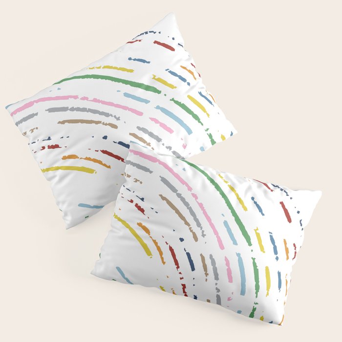 Rainbow Part Disc Pillow Sham Gallery Image 1