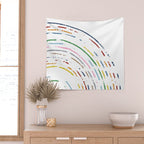 Rainbow Part Disc Wall Tapestry Gallery Image 2
