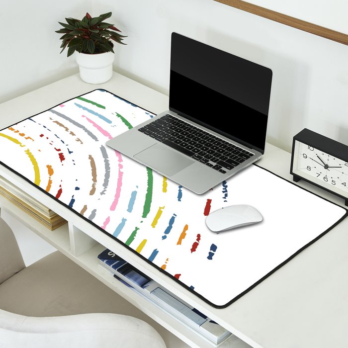 Rainbow Part Disc Desk Mat Gallery Image 2