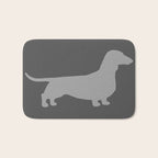 Dachshund Silhouette(s) Wiener Dog Bath Mat Gallery Image 1