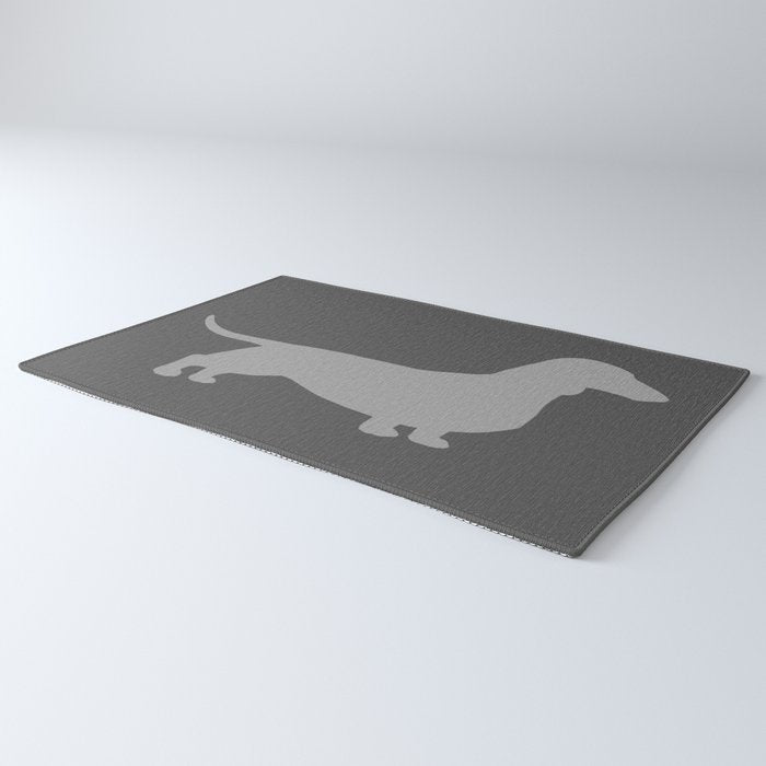 Dachshund Silhouette(s) Wiener Dog Rug Gallery Image 3