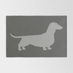 Dachshund Silhouette(s) Wiener Dog Rug Gallery Image 2