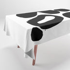 Ink Pond White Background Tablecloth Gallery Image 1