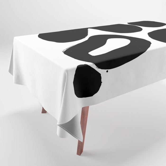 Ink Pond White Background Tablecloth Gallery Image 1