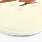 Anatomy of a Squirrel Bath Mat Gallery Image 3