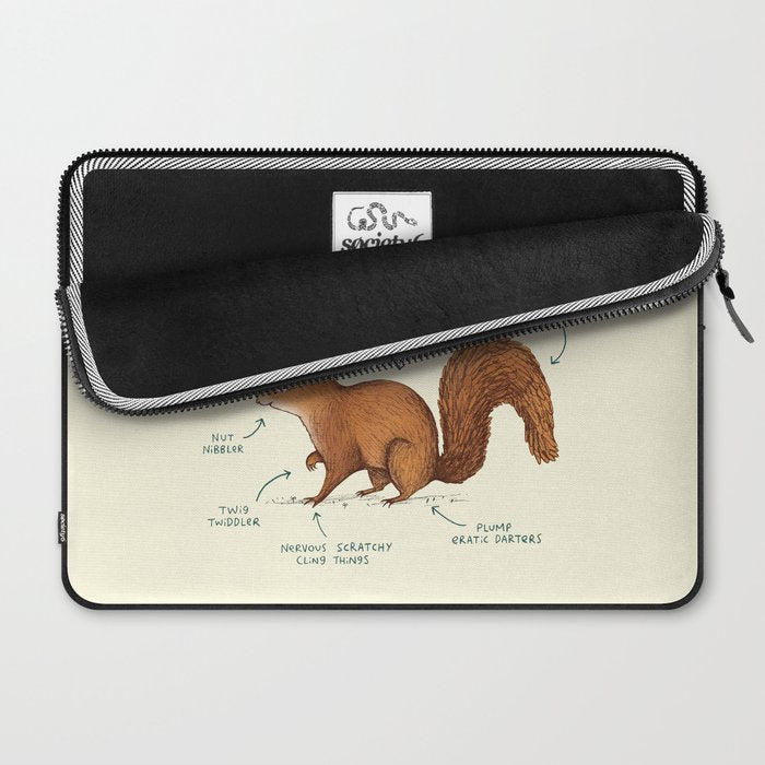 Anatomy of a Squirrel Laptop Sleeve Gallery Image 2