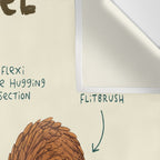 Anatomy of a Squirrel Wall Tapestry Gallery Image 3