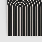 Nesting Rainbow Lines Geometric Pattern Race Track Lines Orange Circles Mid Century Modern Cool Magical Mystical Abstract Art Bohemian Boho Style Trendy Poster Gallery Image 3