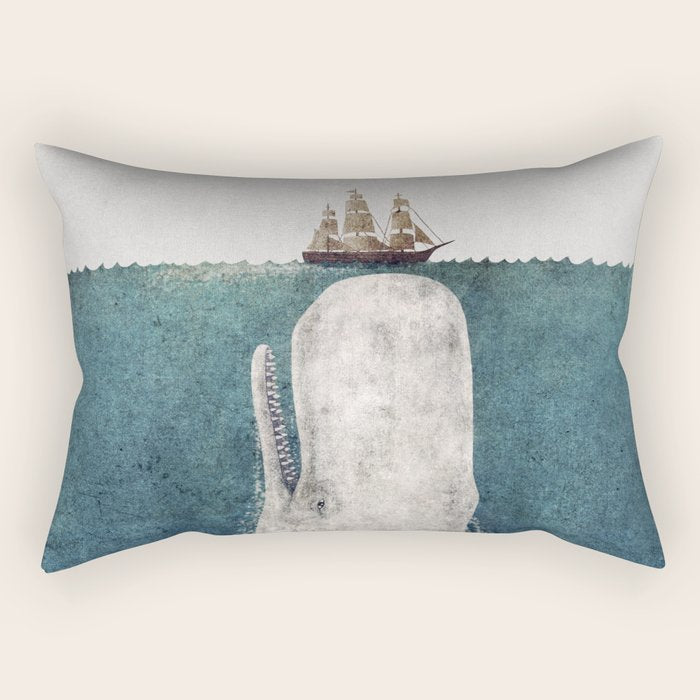 The White Whale Rectangular Pillow Gallery Image 2