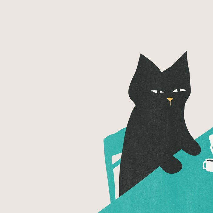 Cat drinking coffee Coffee Mug Gallery Image 2