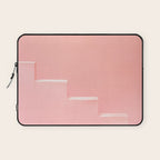 Pink steps of Muralla Roja Spain | Andalusia travel photography art pastel colored poster Laptop Sleeve Gallery Image 1