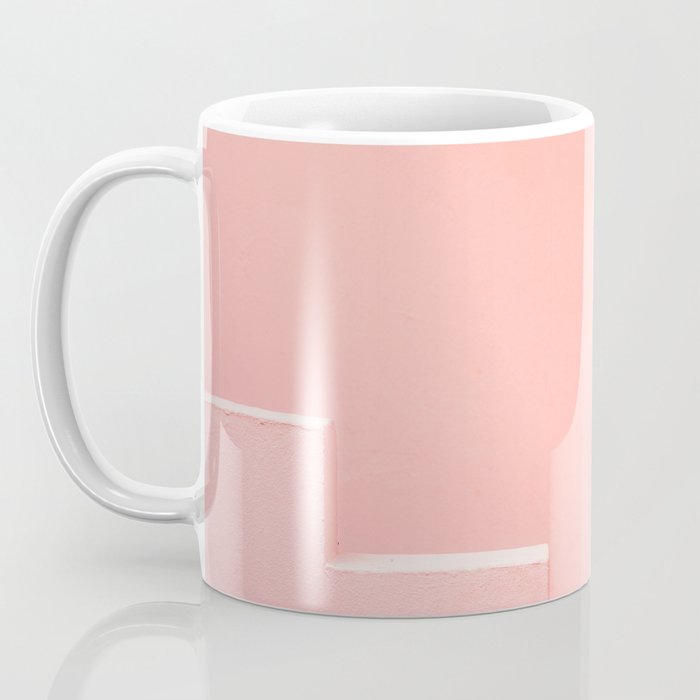 Pink steps of Muralla Roja Spain | Andalusia travel photography art pastel colored poster Coffee Mug Gallery Image 3