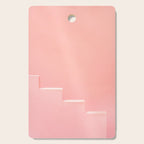 Pink steps of Muralla Roja Spain | Andalusia travel photography art pastel colored poster Cutting Board Gallery Image 1