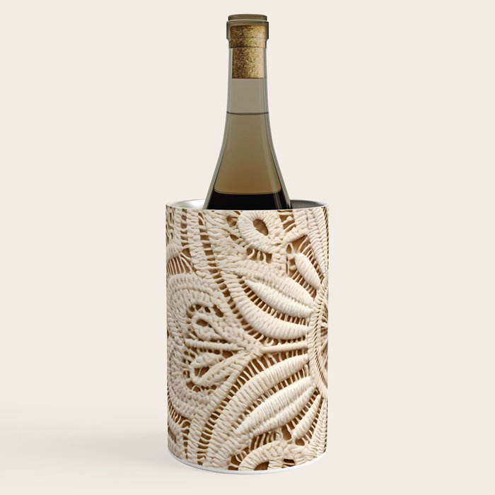 Boho Chic Macrame Mandala Wine Chiller Gallery Image 2