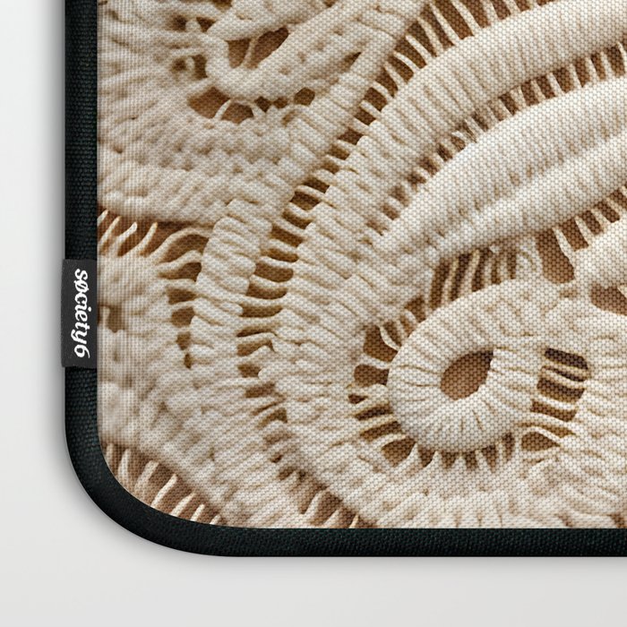 Boho Chic Macrame Mandala Laptop Sleeve Gallery Image 3