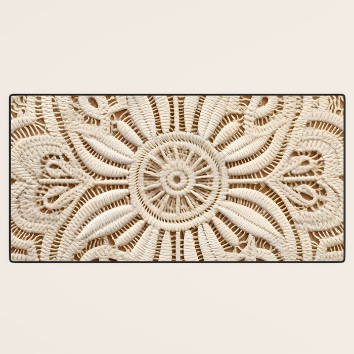 Boho Chic Macrame Mandala Desk Mat Gallery Image 3