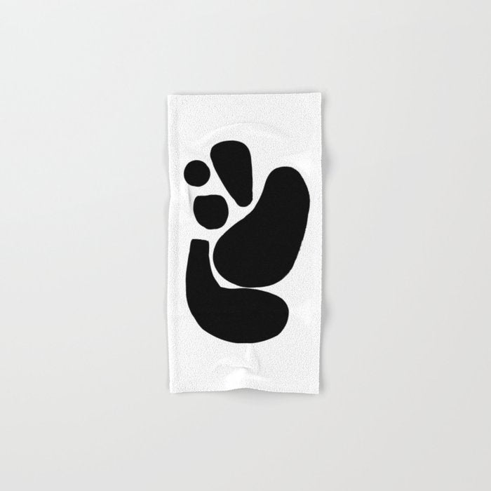 Footprints In Ink White Background Bath Towel Gallery Image 1