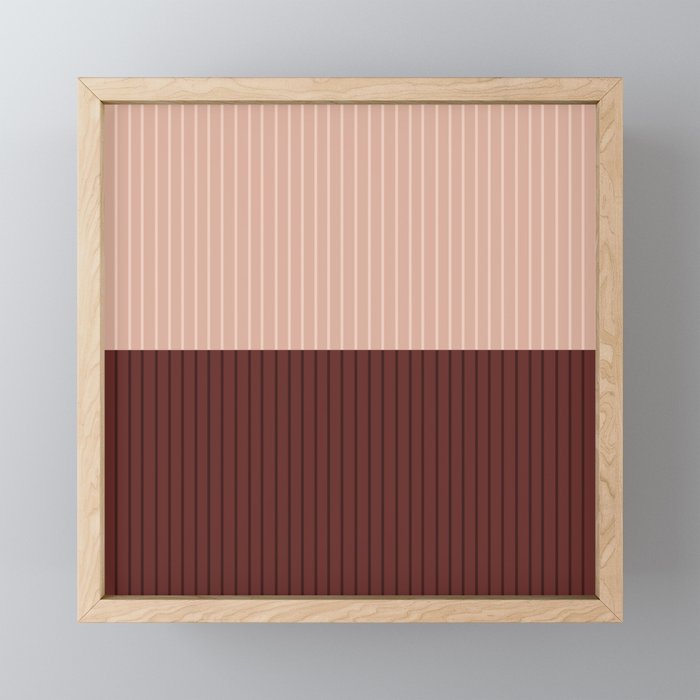 Color Block Lines XXXV Mini Art Print Gallery Image 1