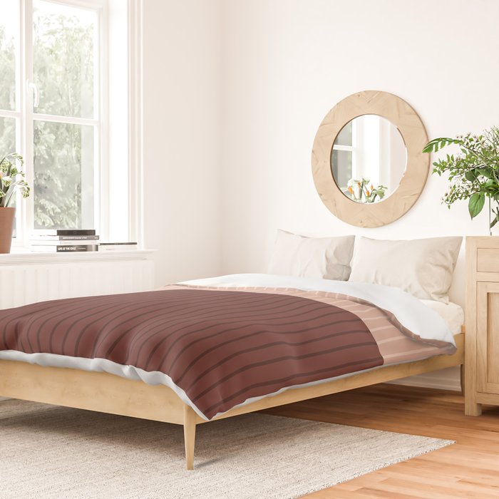 Color Block Lines XXXV Duvet Cover Gallery Image 2