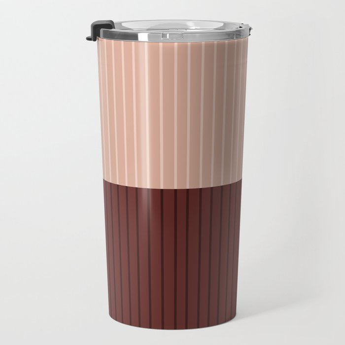 Color Block Lines XXXV Travel Mug Gallery Image 3