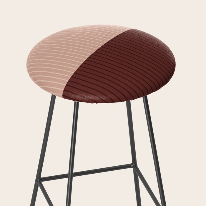 Color Block Lines XXXV Stool Gallery Image 2