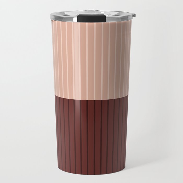 Color Block Lines XXXV Travel Mug Gallery Image 1