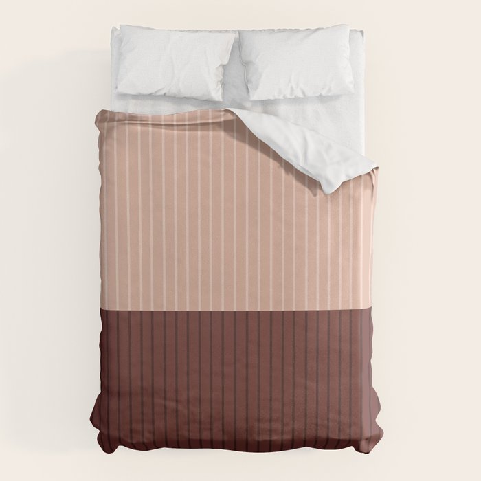 Color Block Lines XXXV Duvet Cover Gallery Image 1