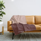 Color Block Lines XXXV Throw Blanket Gallery Image 1