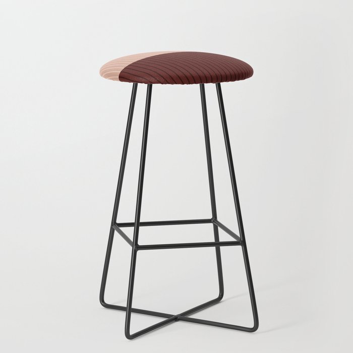 Color Block Lines XXXV Stool Gallery Image 1