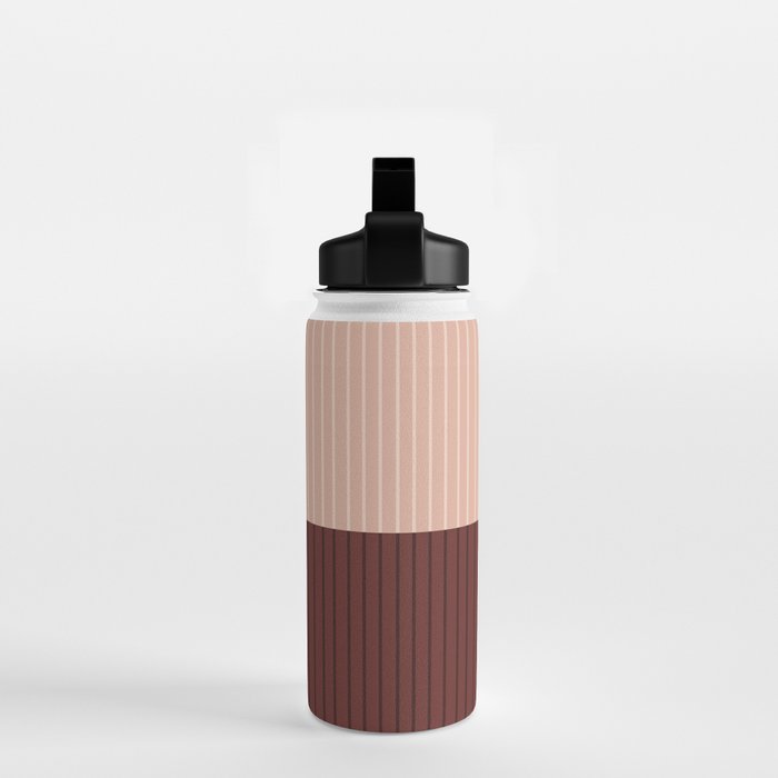 Color Block Lines XXXV Water Bottle Gallery Image 2
