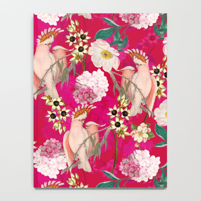 Vintage & Shabby Chic - Tropical Bird Flower Garden Notebook Gallery Image 4