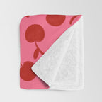 Cherry - Viva Magenta Throw Blanket Gallery Image 3