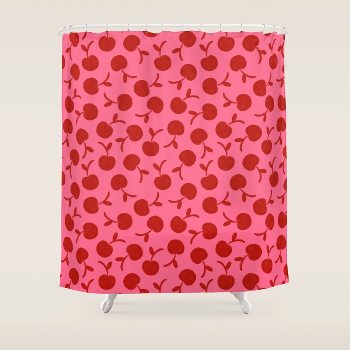 Cherry - Viva Magenta Shower Curtain Gallery Image 1