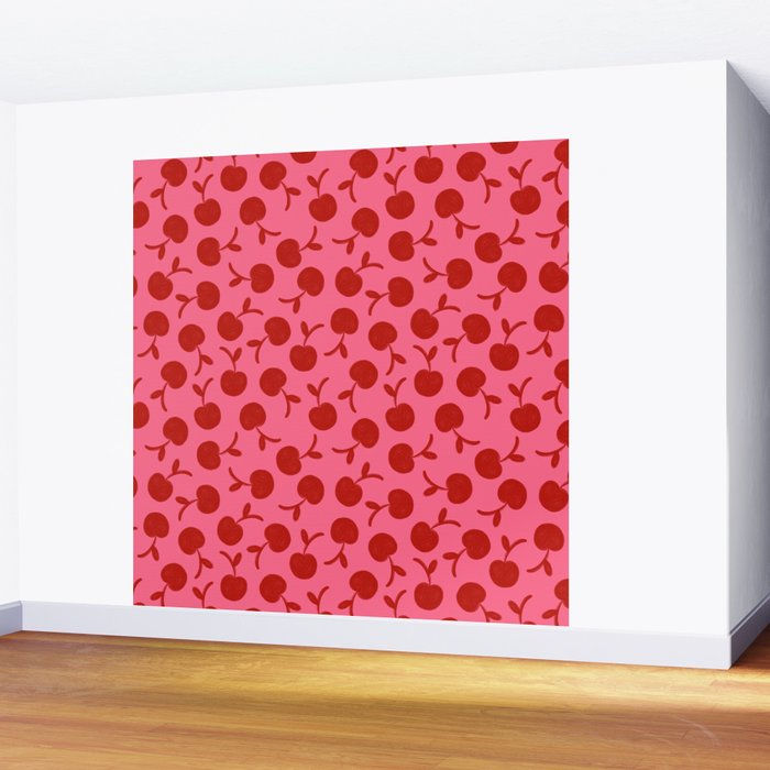 Cherry - Viva Magenta Wall Mural Gallery Image 2