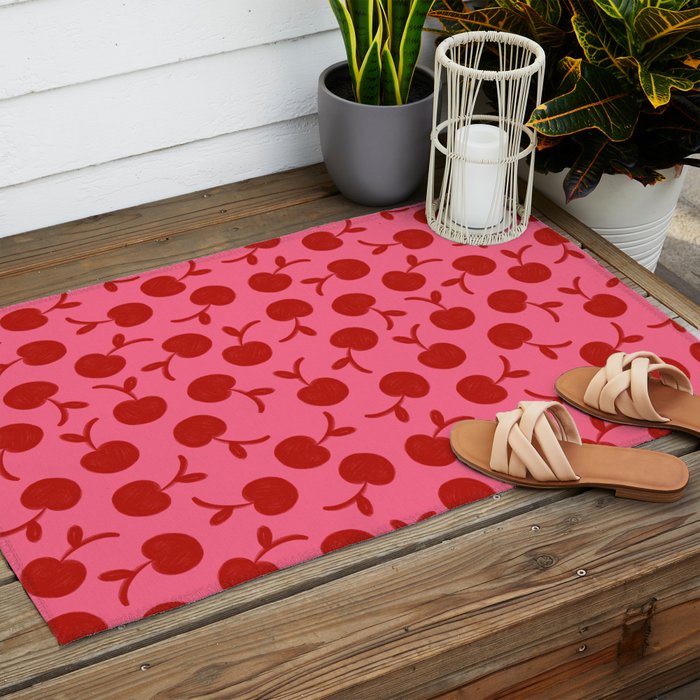 Cherry - Viva Magenta Outdoor Rug Gallery Image 2