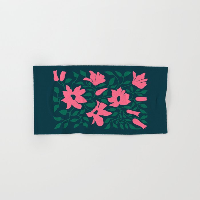 Flowers & Branches: Night Edition Bath Towel Gallery Image 1