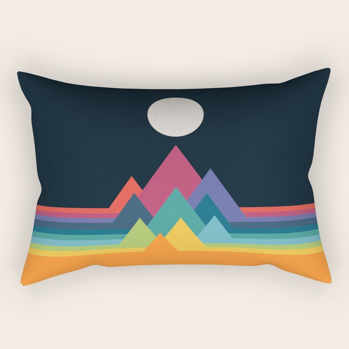 Whimsical Mountains Rectangular Pillow Gallery Image 2