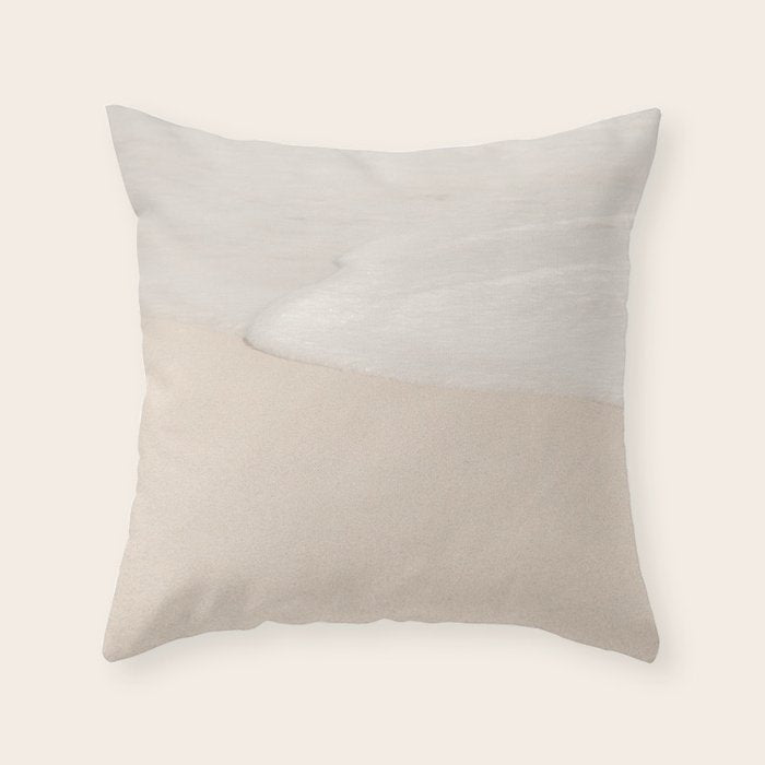 Sea Foam Throw Pillow Gallery Image 6