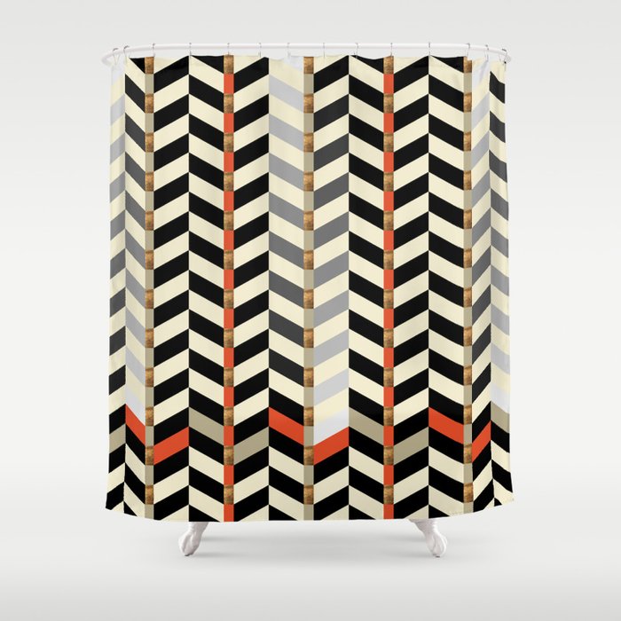 Geometric#29 Shower Curtain Gallery Image 1