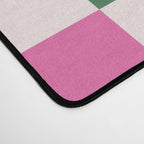 Retro Bauhaus Pattern | Abstract Shapes | Geometric Checks Desk Mat Gallery Image 4