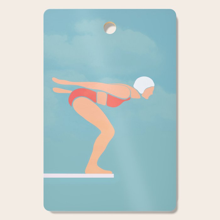Pool Diver Cutting Board Gallery Image 1