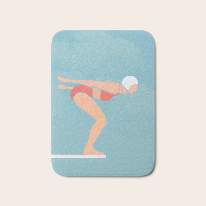 Pool Diver Bath Mat Gallery Image 1