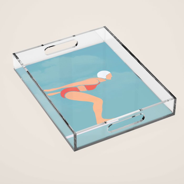 Pool Diver Acrylic Tray Gallery Image 1