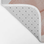 Blush & Blue Leaves Bath Mat Gallery Image 2