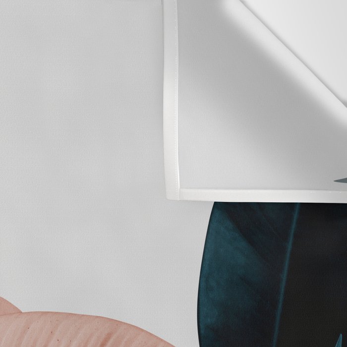 Blush & Blue Leaves Wall Tapestry Gallery Image 3